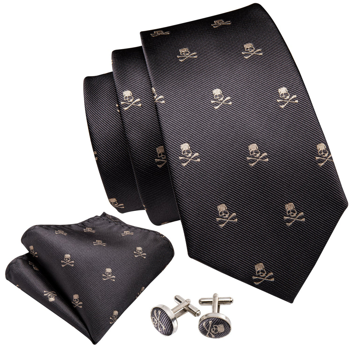 Skulls Premium Tie Set tie sets - Sophisticated Gentlemen