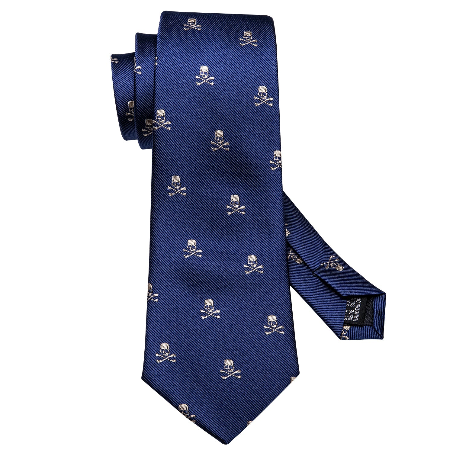 Skulls Premium Tie Set In Blue tie sets    - Sophisticated Gentlemen