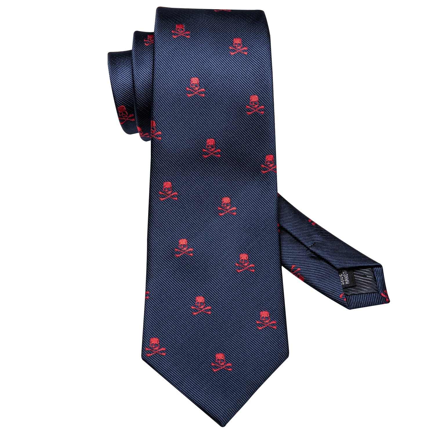 Skulls Premium Tie Set In Red tie sets    - Sophisticated Gentlemen