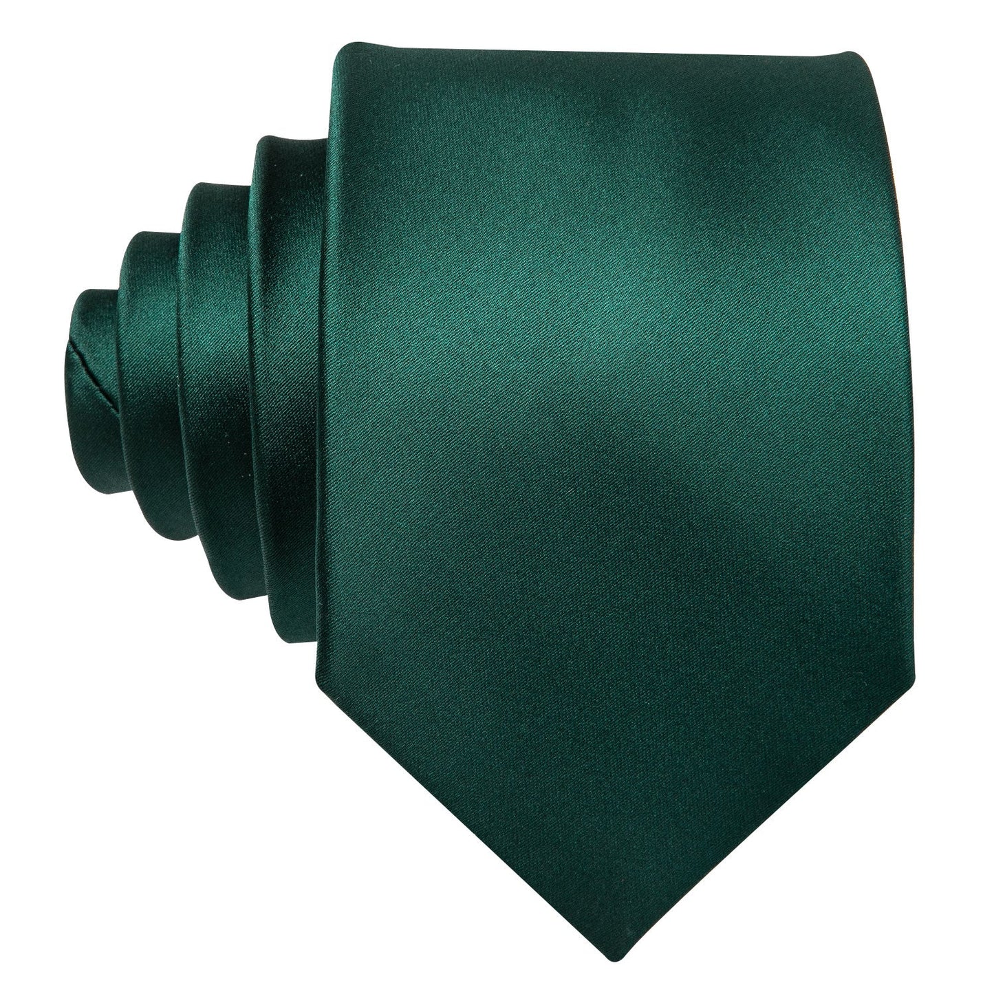 Solid Green Tie, Pocket Square and Cufflinks tie sets    - Sophisticated Gentlemen