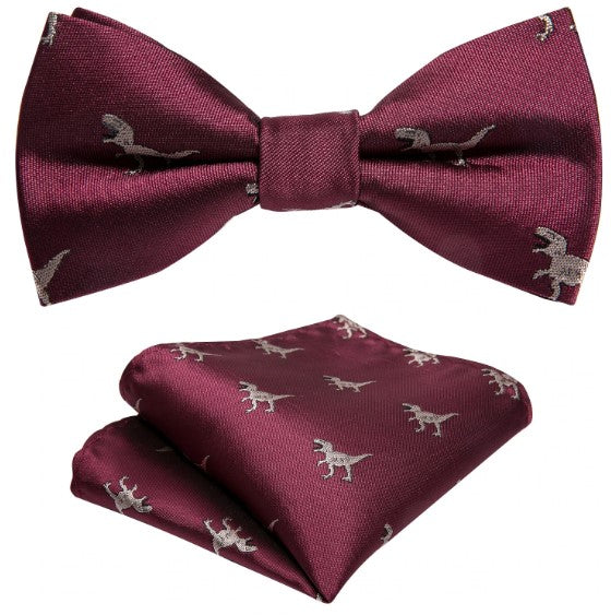 Children's Dinosaurs Bow Tie Set Bow Tie Sets    - Sophisticated Gentlemen