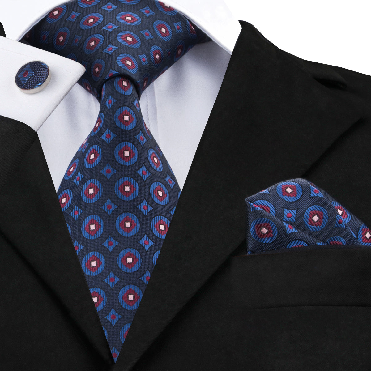 Sarafan Tie, Pocket Square and Cufflinks – Sophisticated Gentlemen