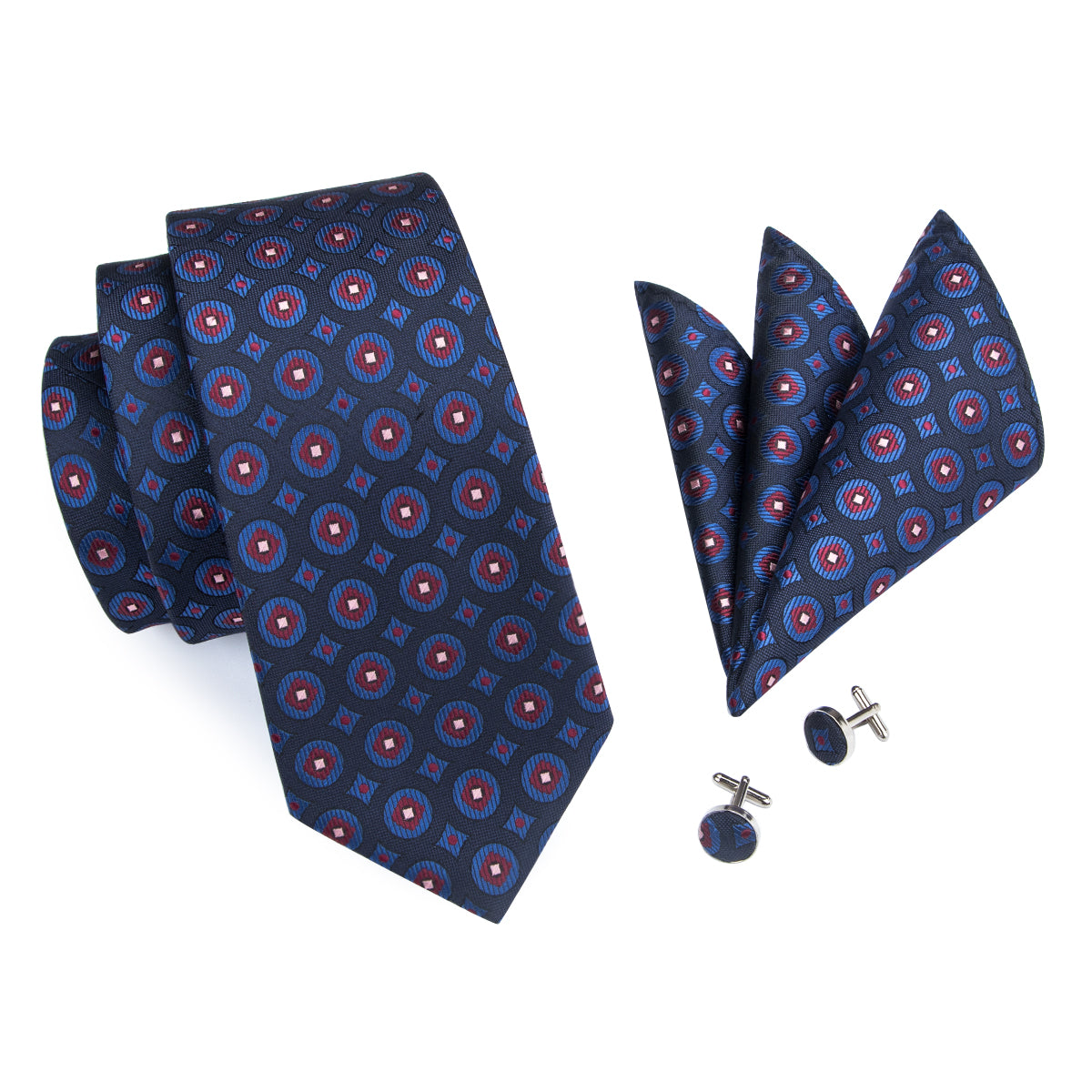Sarafan Tie, Pocket Square and Cufflinks – Sophisticated Gentlemen