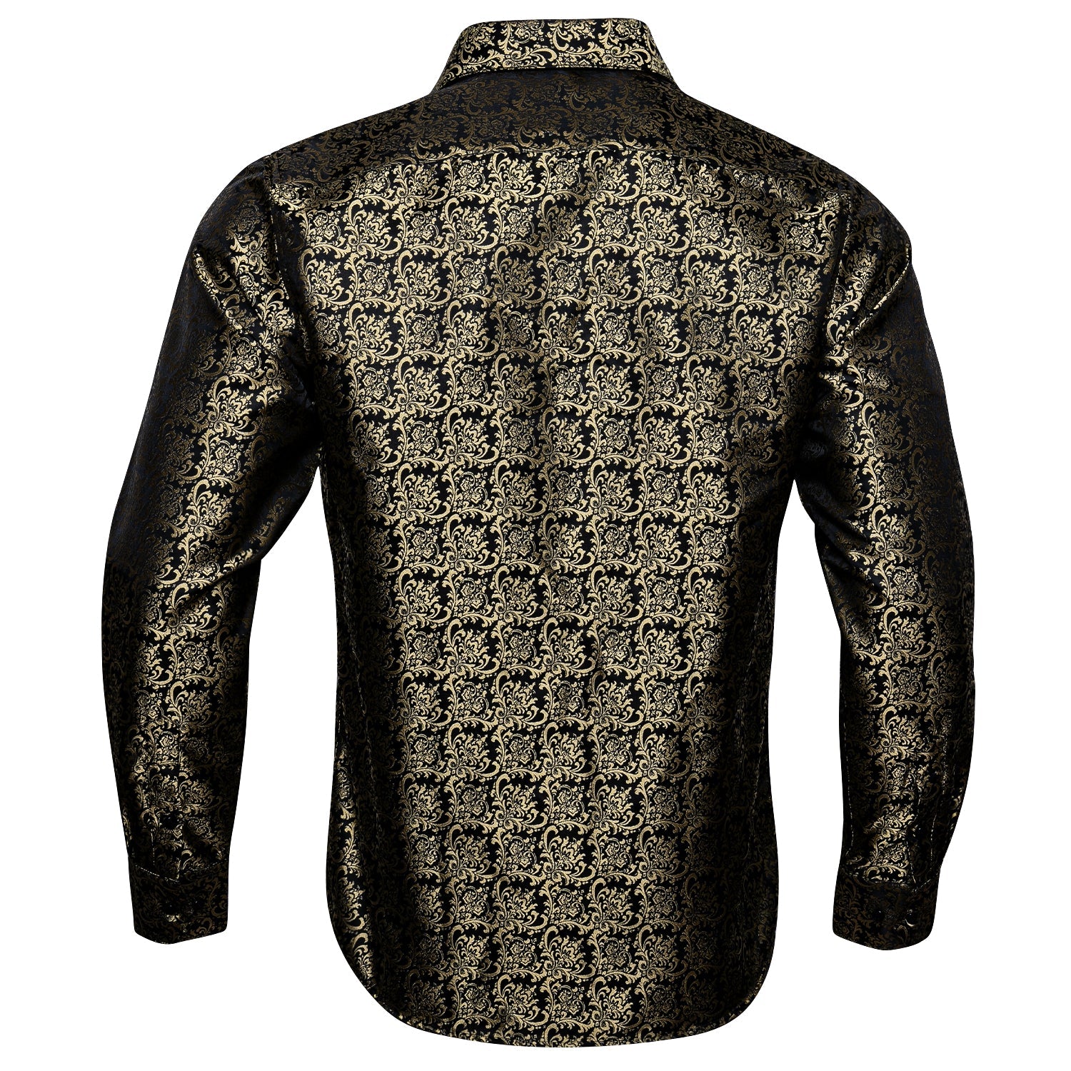 Gold and Black Ornamental Dress Shirt shirt    - Sophisticated Gentlemen