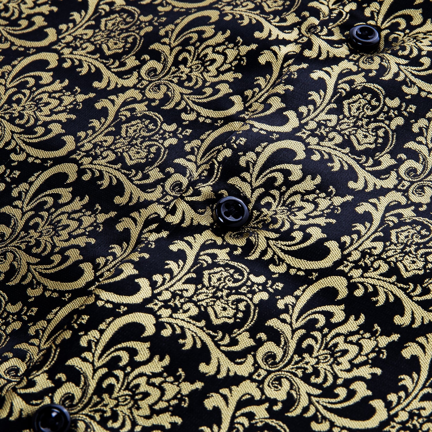 Gold and Black Ornamental Dress Shirt shirt    - Sophisticated Gentlemen