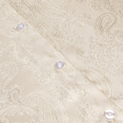Champagne Paisley Dress Shirt shirt    - Sophisticated Gentlemen
