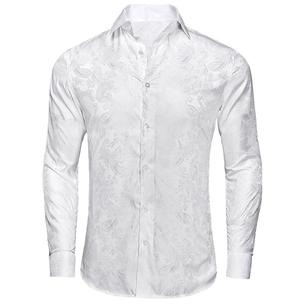 GALAABEND 24SS Satin paisleyシャツ WHITE GALAABEND 24SS Satin paisleyシャツ WHITE