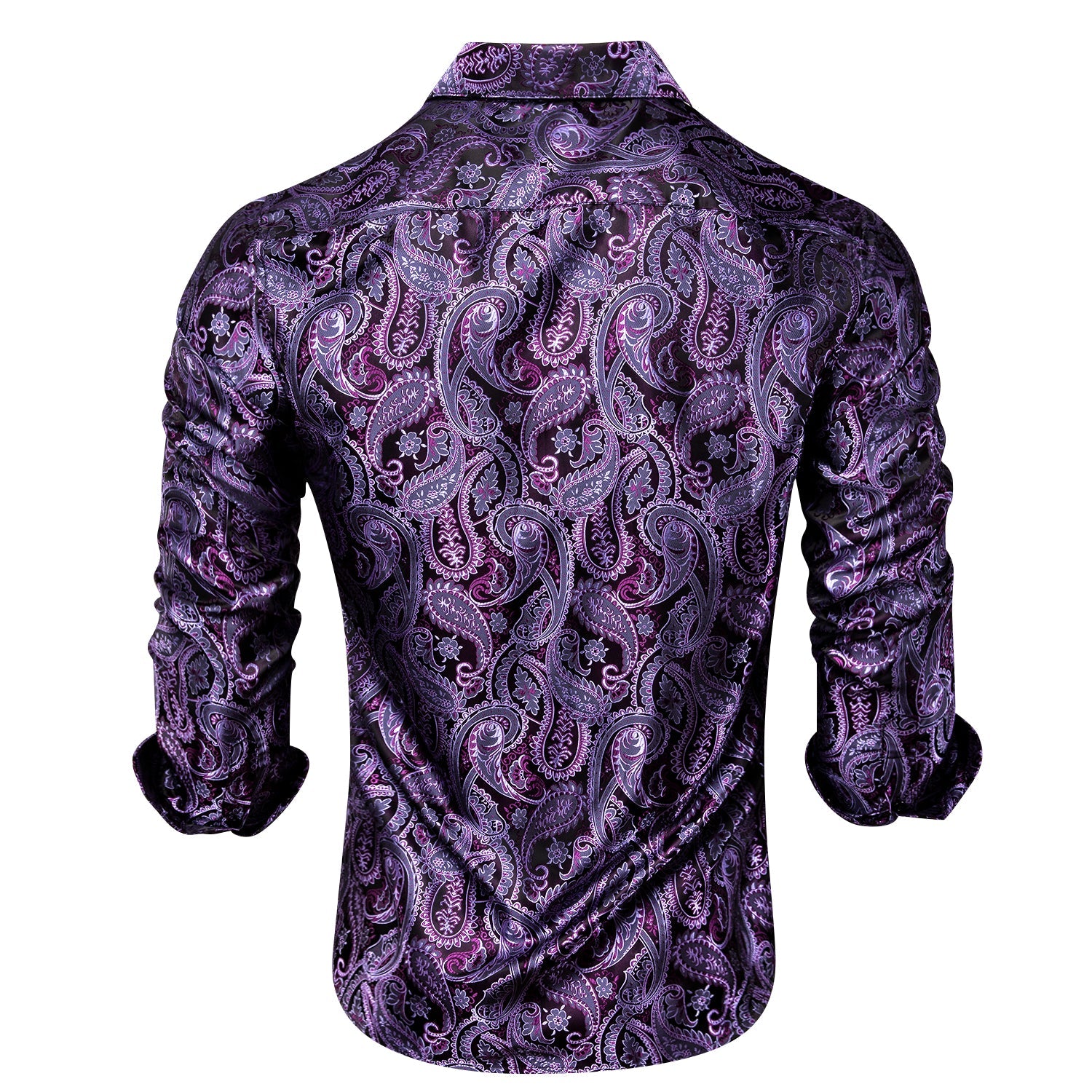 Purple Paisley Luxury Dress Shirt shirt    - Sophisticated Gentlemen
