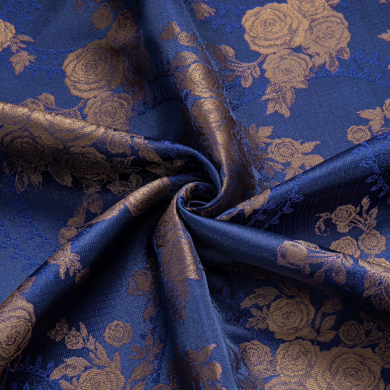 Blue and Brown Floral Dress Shirt shirt    - Sophisticated Gentlemen