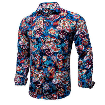 Hawaiian Paisley Dress Shirt shirt    - Sophisticated Gentlemen