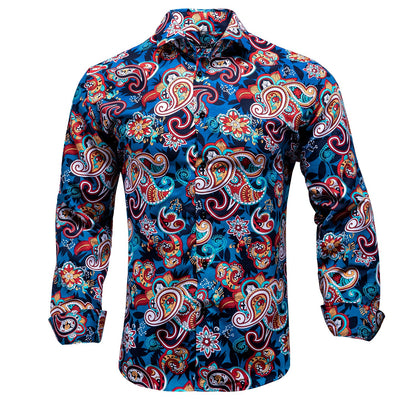 Hawaiian Paisley Dress Shirt shirt S   - Sophisticated Gentlemen