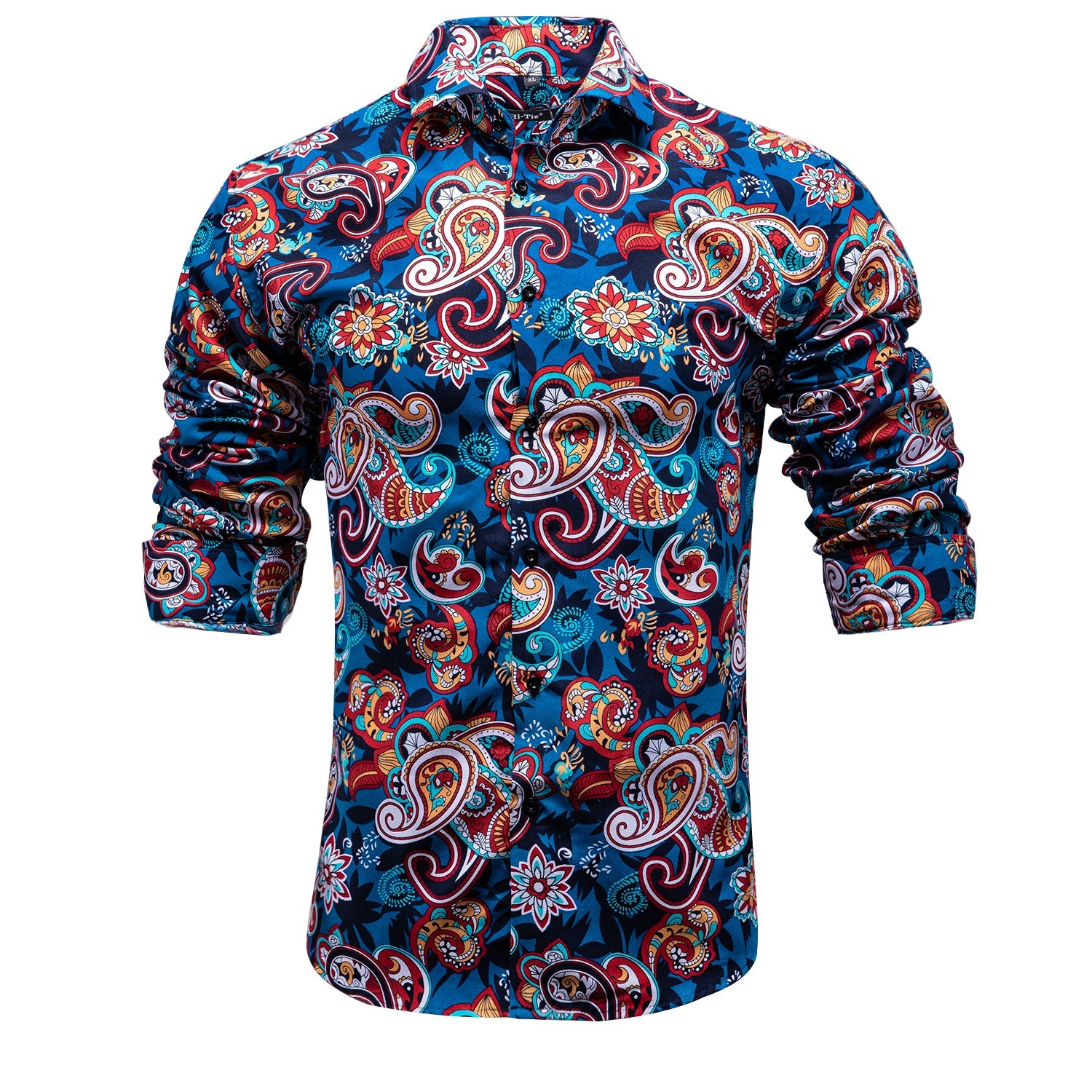 Hawaiian Paisley Dress Shirt shirt    - Sophisticated Gentlemen