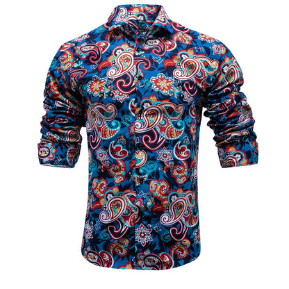 Hawaiian Paisley Dress Shirt shirt    - Sophisticated Gentlemen