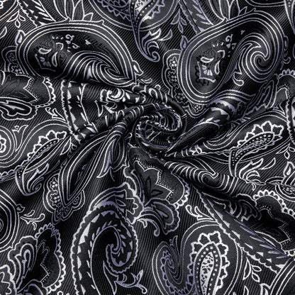 Black and Gray Paisley Dress Shirt shirt    - Sophisticated Gentlemen