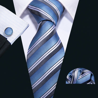 High Life Tie, Pocket Square and Cufflinks tie sets    - Sophisticated Gentlemen