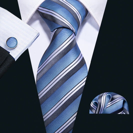 High Life Tie, Pocket Square and Cufflinks tie sets    - Sophisticated Gentlemen