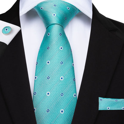 Octopus Eyes Tie, Pocket Square and Cufflinks tie sets    - Sophisticated Gentlemen