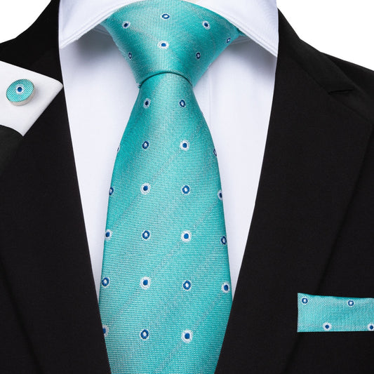 Octopus Eyes Tie, Pocket Square and Cufflinks tie sets    - Sophisticated Gentlemen