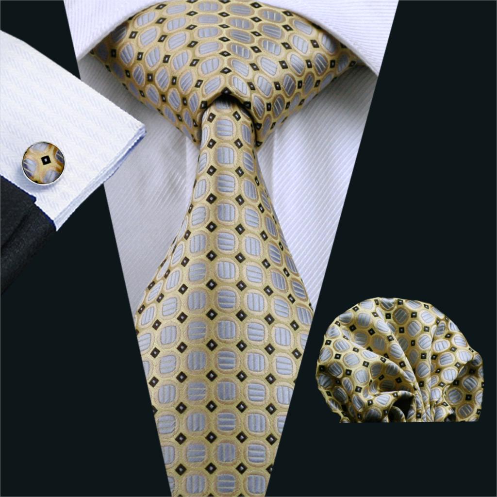 Pave Tie, Pocket Square and Cufflinks – Sophisticated Gentlemen