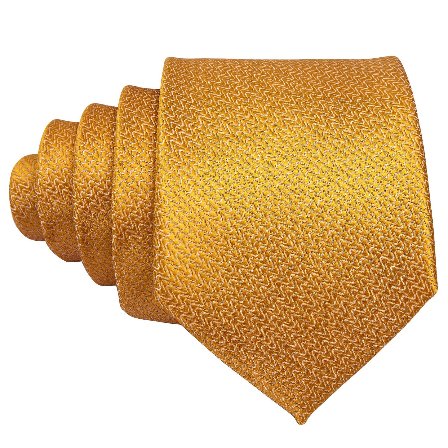 Golden Waves Premium Silk Tie Set tie sets    - Sophisticated Gentlemen