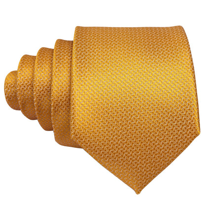 Golden Waves Premium Silk Tie Set tie sets    - Sophisticated Gentlemen