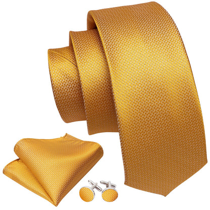 Golden Waves Premium Silk Tie Set tie sets    - Sophisticated Gentlemen