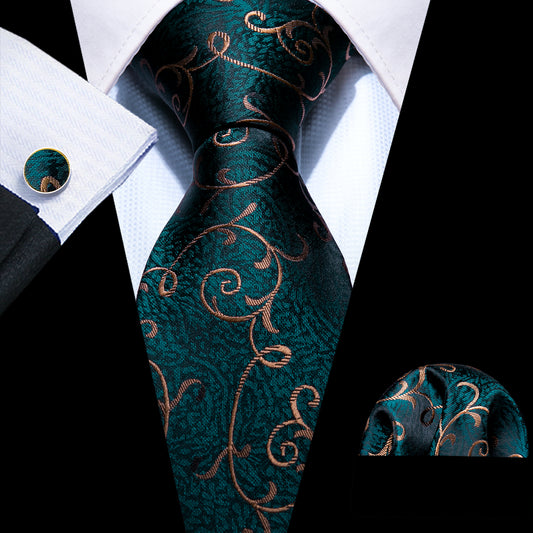 Forest Green Tie Set tie set    - Sophisticated Gentlemen