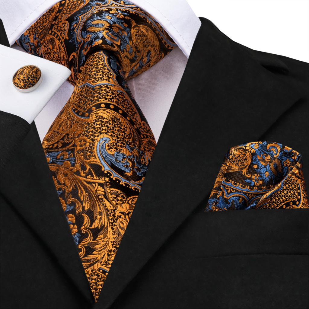 Amazing Amazonia Tie, Pocket Square and Cufflinks tie sets - Sophisticated Gentlemen