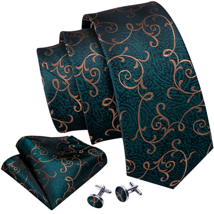 Forest Green Tie Set tie set    - Sophisticated Gentlemen