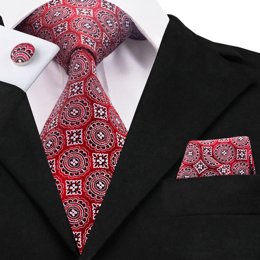 Uzbek Tie, Pocket Square and Cufflinks tie sets    - Sophisticated Gentlemen