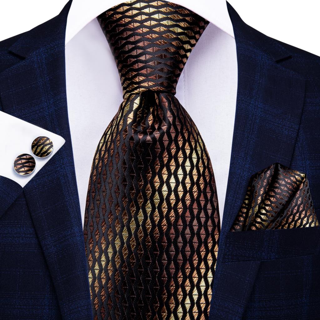 Rover Tracks Tie, Pocket Square and Cufflinks tie sets - Sophisticated Gentlemen