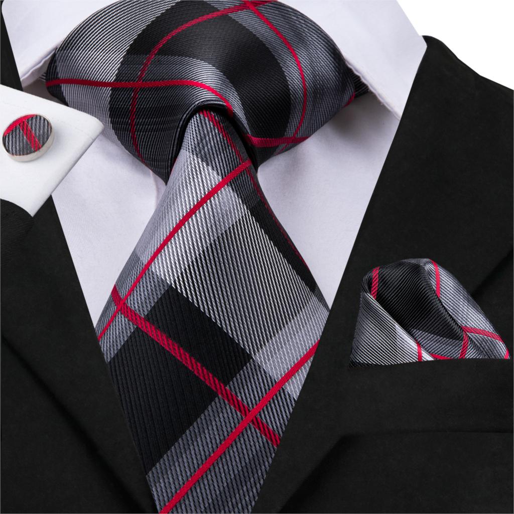 Hooded Crow Tie, Pocket Square and Cufflinks tie sets - Sophisticated Gentlemen
