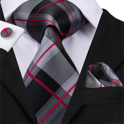 Hooded Crow Tie, Pocket Square and Cufflinks tie sets - Sophisticated Gentlemen