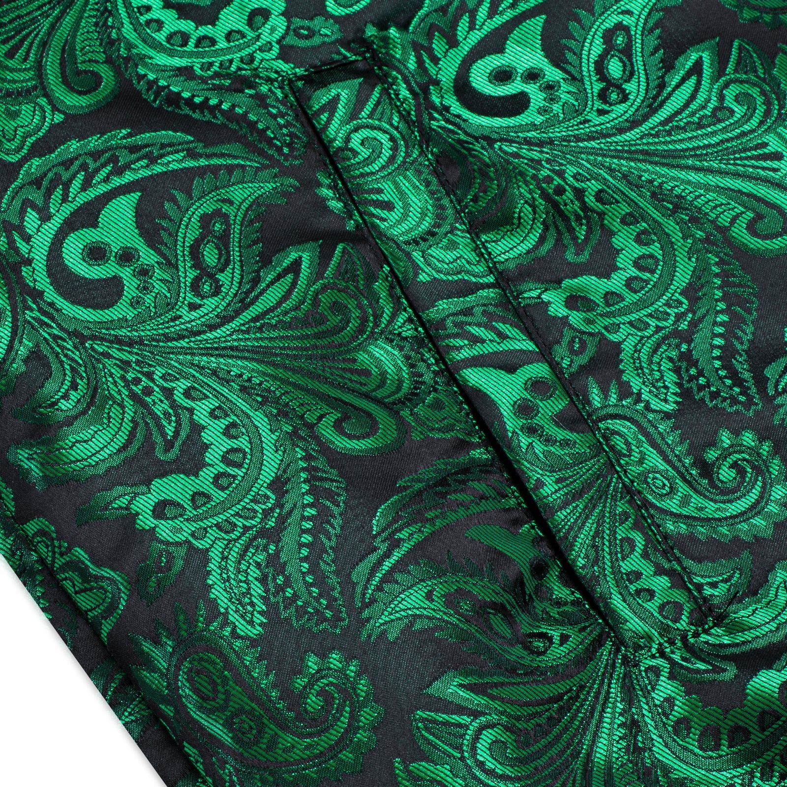 Green Paisley Silk Bomber Jacket jacket    - Sophisticated Gentlemen