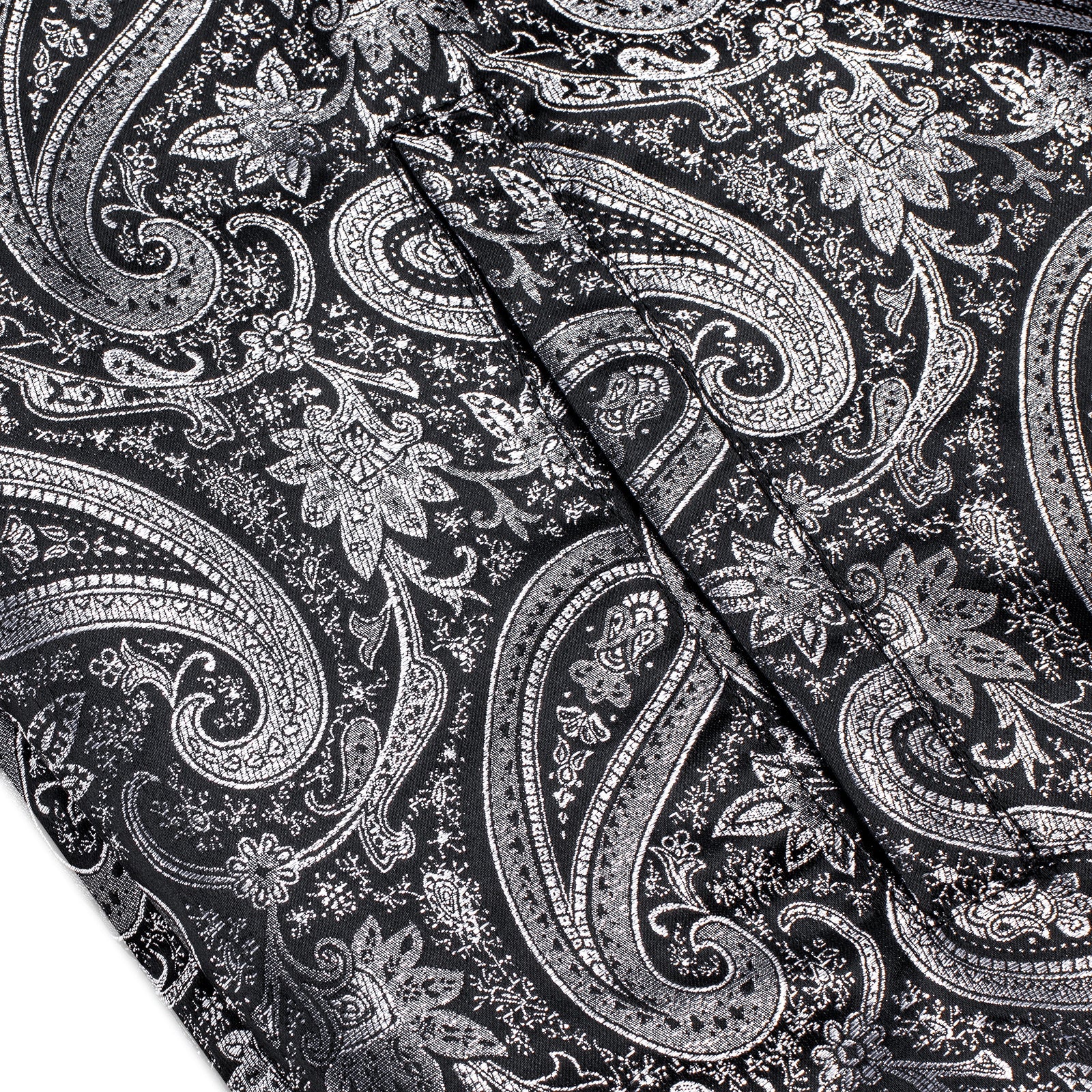 Silver Paisley Silk Bomber Jacket jacket    - Sophisticated Gentlemen