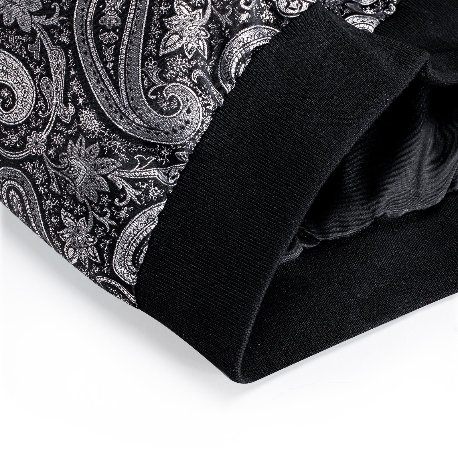 Silver Paisley Silk Bomber Jacket jacket    - Sophisticated Gentlemen
