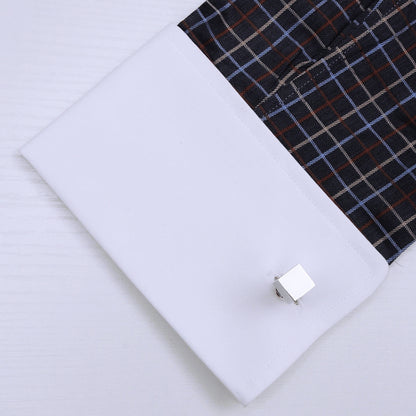 Silver Cube Cufflinks Cufflink    - Sophisticated Gentlemen