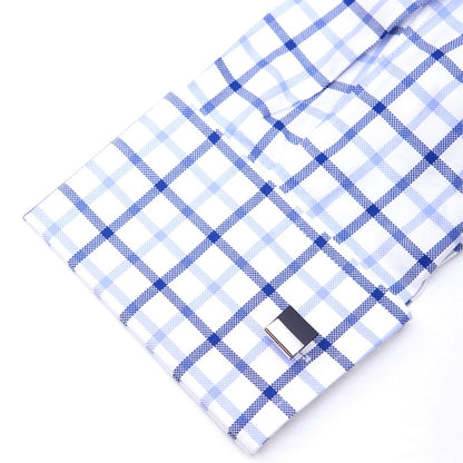 White Over Black Cufflinks Cufflink    - Sophisticated Gentlemen