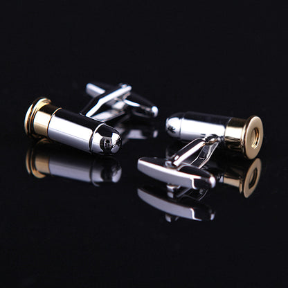 Gold & Silver Bullet Cufflinks Cufflink    - Sophisticated Gentlemen