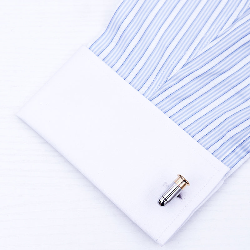 Gold & Silver Bullet Cufflinks Cufflink    - Sophisticated Gentlemen