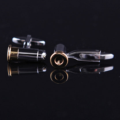 Gold & Silver Bullet Cufflinks Cufflink    - Sophisticated Gentlemen