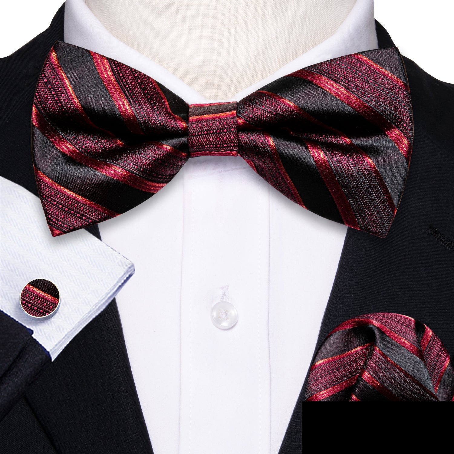 Bloody Stripes Bow Tie bow ties    - Sophisticated Gentlemen