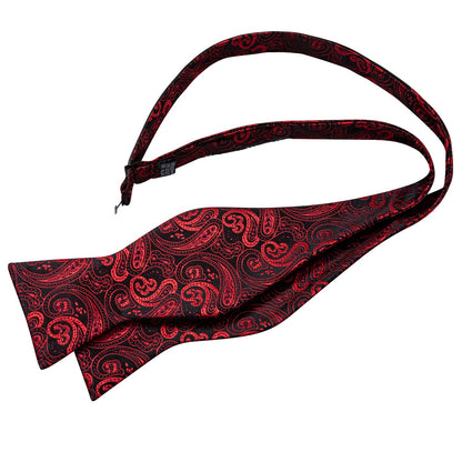 Royal Red Paisley Bow Tie bow ties    - Sophisticated Gentlemen
