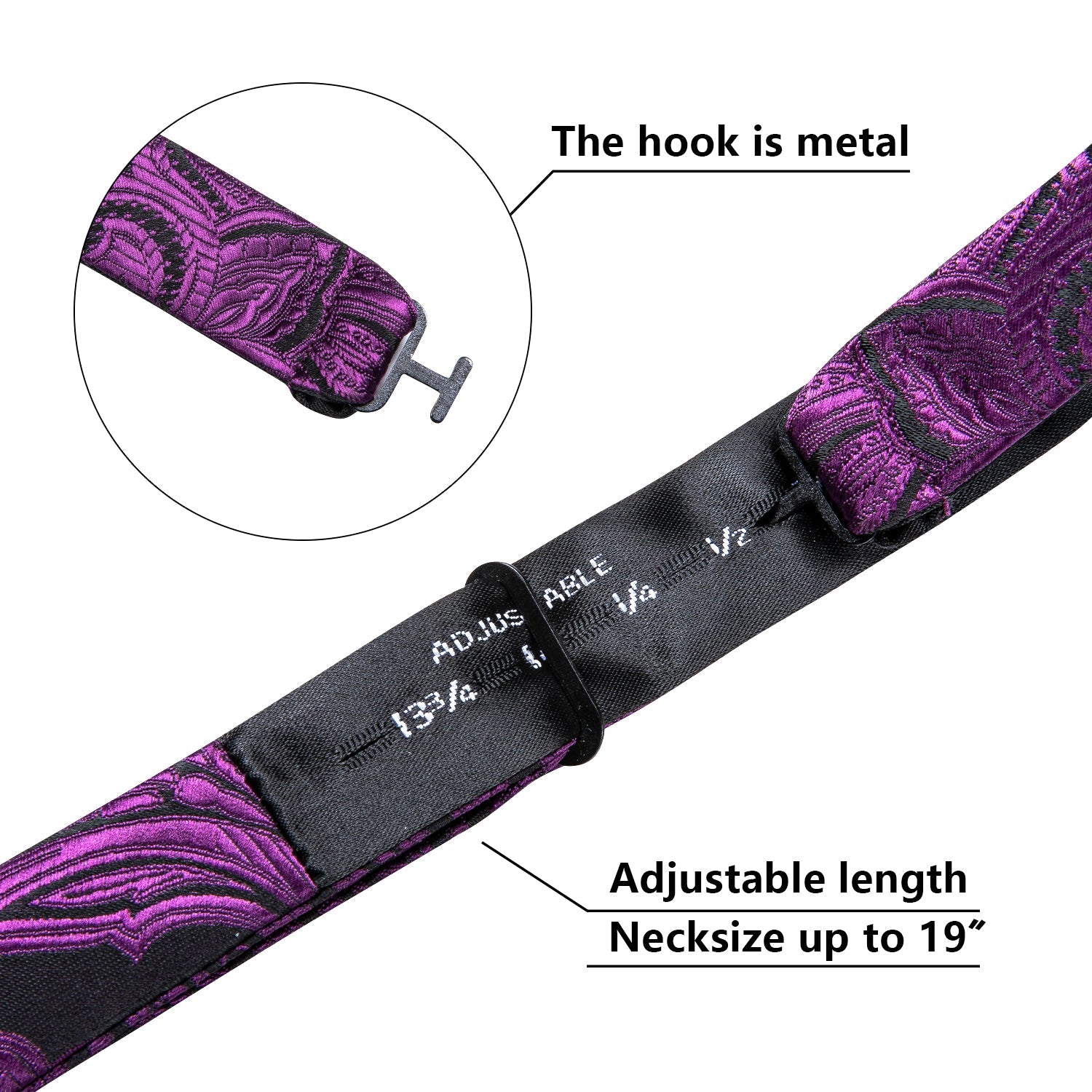 Purple and Black Paisley Bow Tie bow tie    - Sophisticated Gentlemen