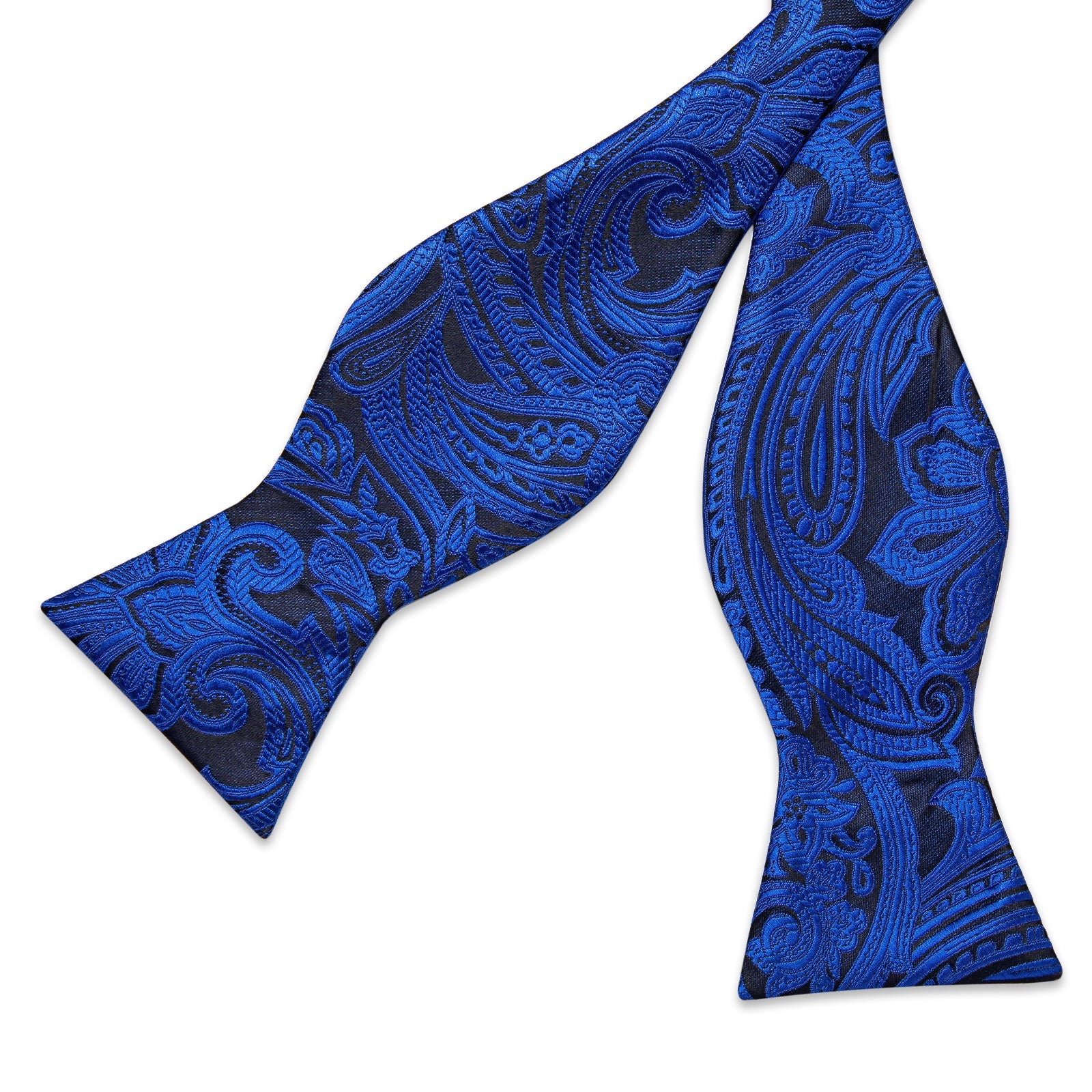 Royal Blue Paisley Bow Tie bow ties    - Sophisticated Gentlemen
