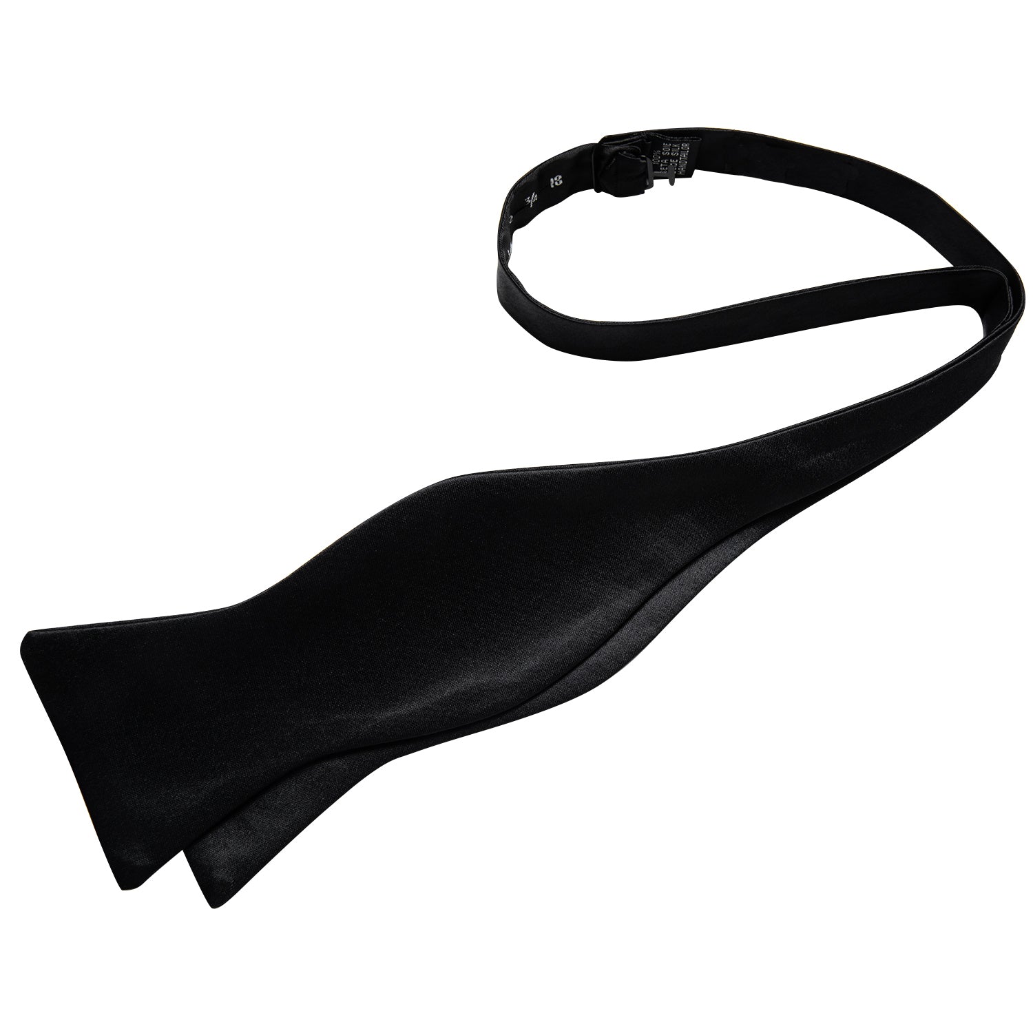 Solid Black Silk Bow Tie bow tie    - Sophisticated Gentlemen