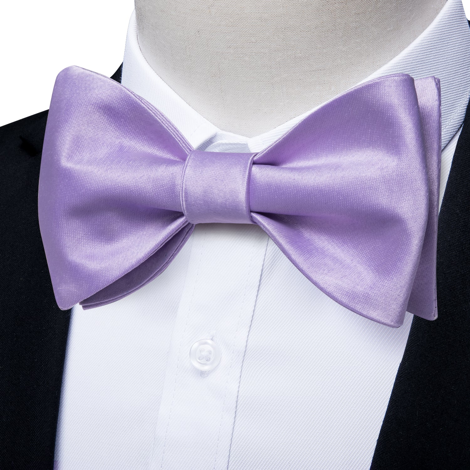Solid Purple Silk Bow Tie bow tie    - Sophisticated Gentlemen