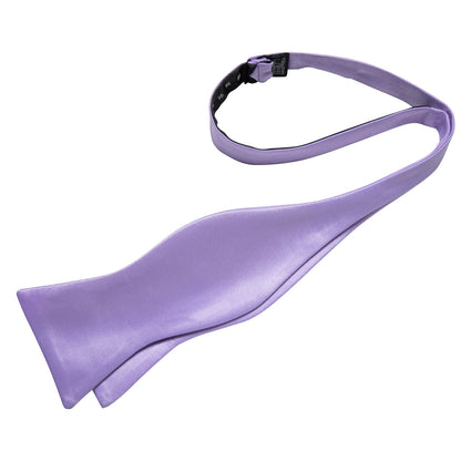 Solid Purple Silk Bow Tie bow tie    - Sophisticated Gentlemen