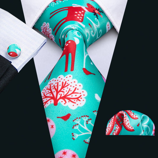Fairy Tale Tie, Pocket Square and Cufflinks tie sets    - Sophisticated Gentlemen