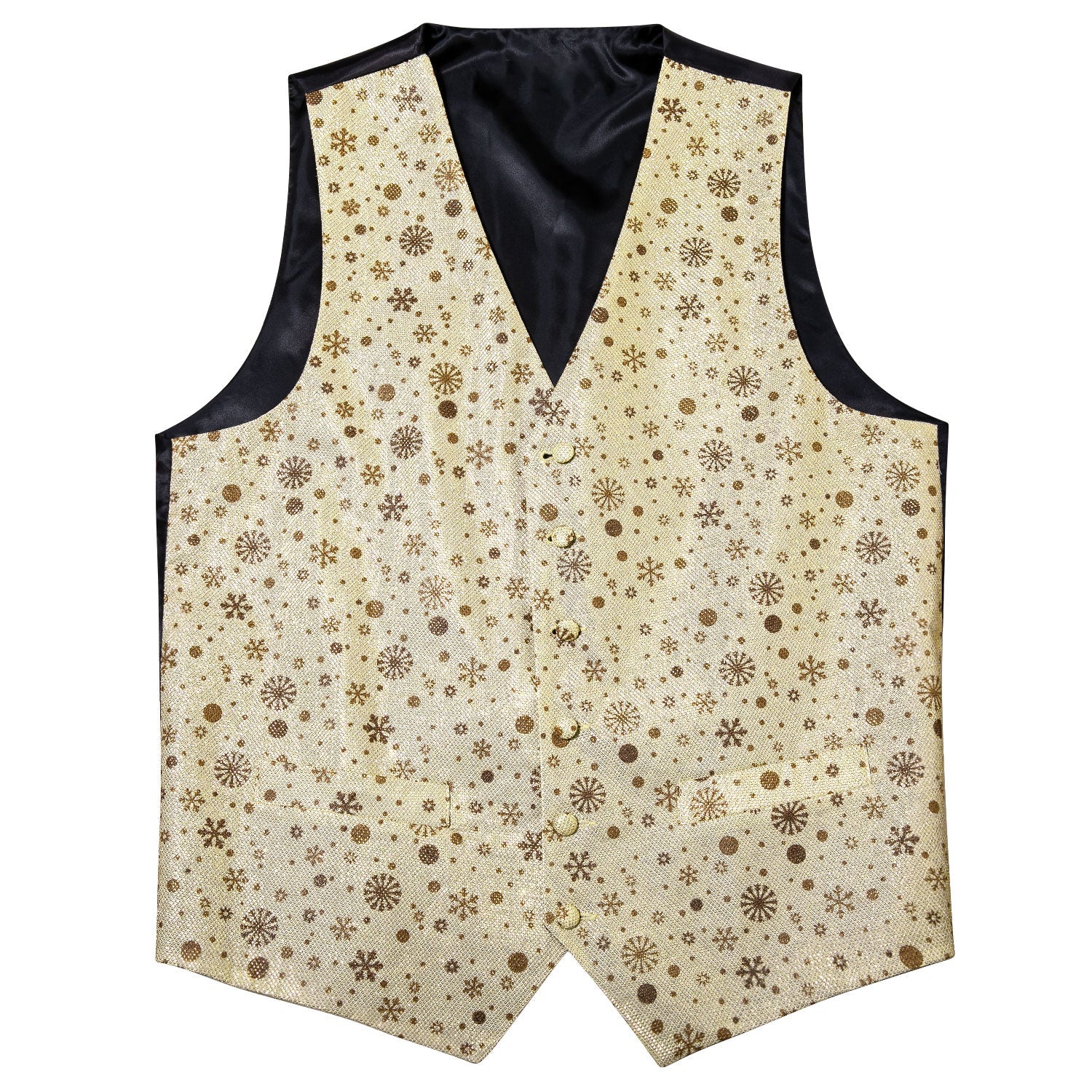 Champagne and Brown Vest Set vest set    - Sophisticated Gentlemen